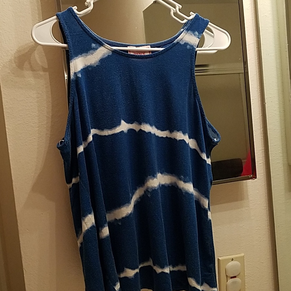 Blue Tie Dye Tank